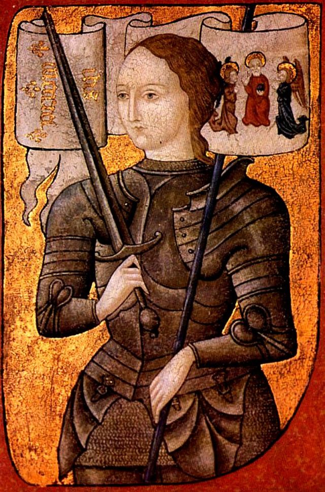 1485年頃に描かれたジャンヌ・ダルクの彩画